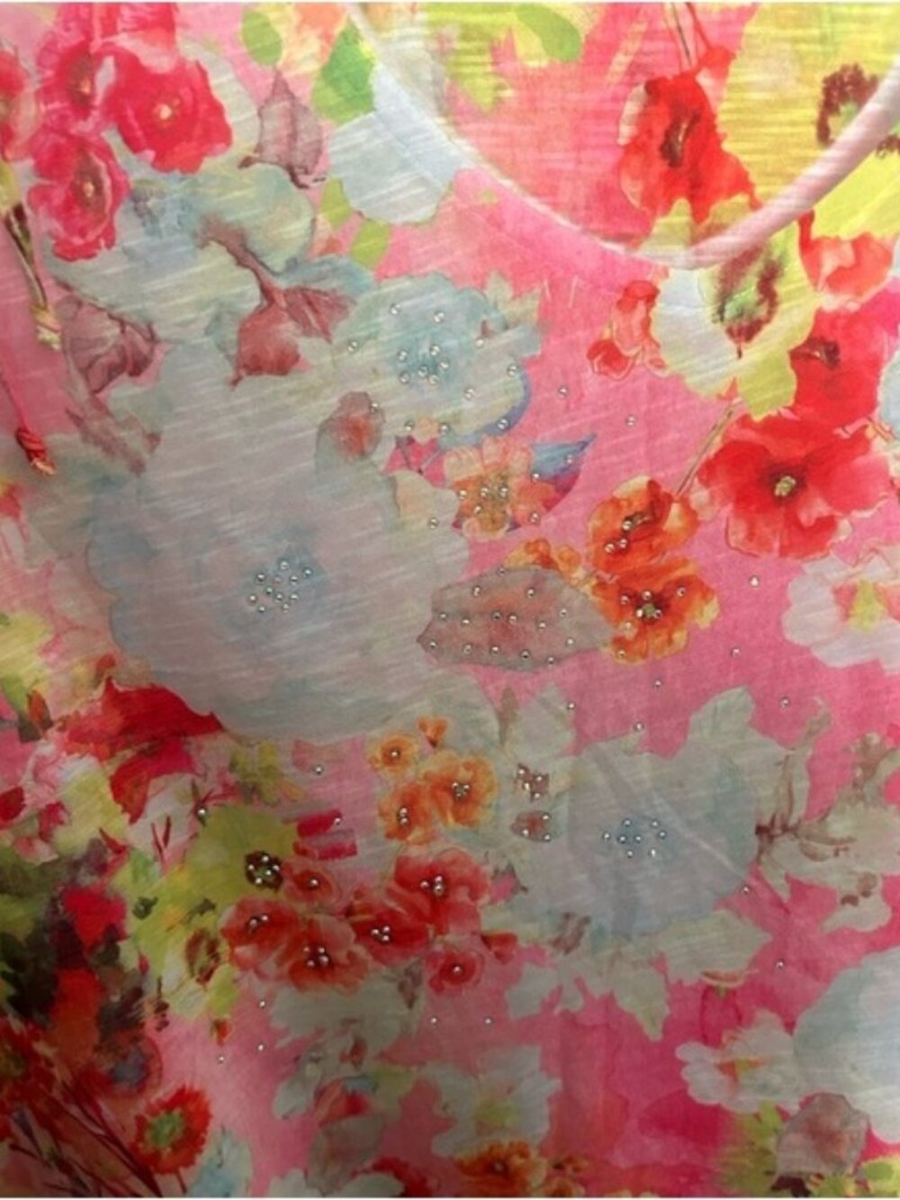 Colorful Floral Tank Top - Picture 2 of 3